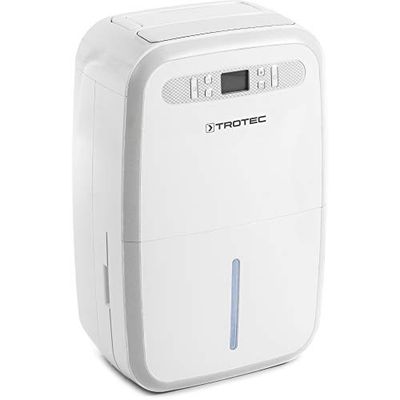 TROTEC Deshumidificador elétrico TTK 95 E, 30 L/24h, depósito 5,3 l, portátil, para quartos de até 90 m²/230 m³, 700 W, auto-desligado, higrostato automático, etc.