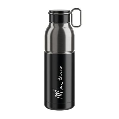 Elite Elite Mia drinkfles 550 ml, zwart/zilver, roestvrij staal één maat