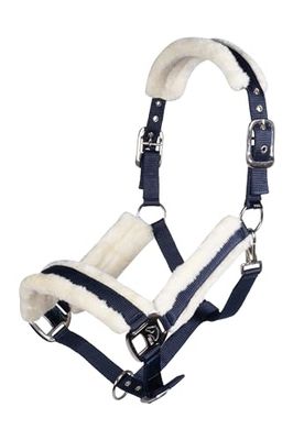 HKM Dos nu solide Dunkelbraun Poney