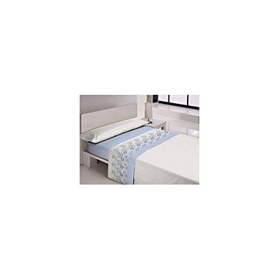 Libela beddengoed model Carlos blauw 150 cm polyester