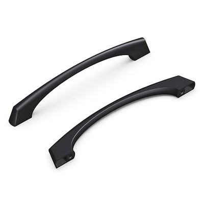 Hickory Hardware P3371-MB Greenwich Collection Pull, 128 mm de centre à centre, noir mat