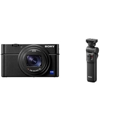 Sony RX100 VII - Fotocamera Digitale Compatta Premium & GP-VPT2BT Shooting Grip Bluetooth con Funzione Telecomando Wireless e Treppiedi