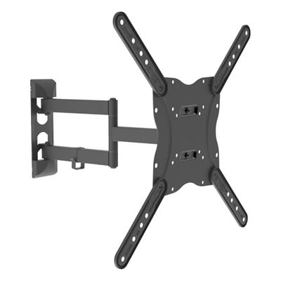 Unykach Scharnierende TV muurbeugel voor platte en gebogen schermen van 43,2-139,7 cm (17-55 inch) (tot 30 kg), kantelbaar en draaibaar, VESA max. 400 x 400 mm