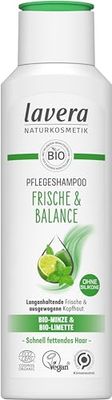 lavera, Fresh Balance Care Shampoo with BioMatcha BioQuinoa Long-Lasting Freshness for Hair Scalp Natural Cosmetics Vegan 250 ml White
