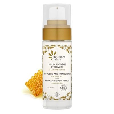 Fleurance Nature - Serum mot ålder och fasthet Bio Royal Jelly - 30 ml - Ansiktsvård Anti-rynk serum - certifierad kosmetisk produkt Cosmos Ecocert- Fuktgivande ansiktsserum för kvinnor Bio- 21213