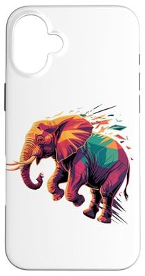 Abstract Art Elefante Elefanti Custodia per iPhone 16 Plus
