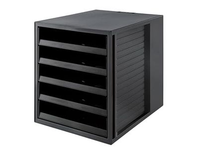 HAN 14018-13 SCHRANK-SET KARMA Module de classement 5 tiroirs Noir écologique
