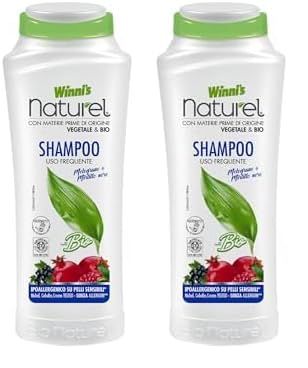 Winni's Naturel Shampoo uso frequente, Melograno e Mirtillo nero, 250 ml (Confezione da 2)