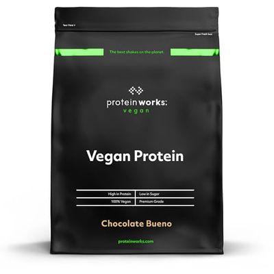 Protein Works - Vegan Protein Powder, Plant Based Protein Shake, Vegan Blend, Gluten Free, 16 Servings, Chocolate Bueno, 500g