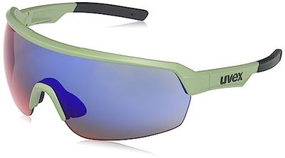 uvex sportstyle 227 - sportbril voor dames en heren - condensvrij - gespiegeld - olive matt/mirror red - one size