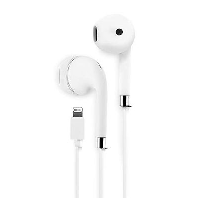 Mooov 493157 - Auricolari in-Ear Lightning MFI, 1,2 m, Colore: Bianco