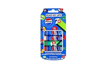 READ MY LIPS - Pepsi Flavoured Lip Balm Set - Formulated With Beeswax - Fun Party Bag Fillers Or Christmas Stocking Stuffers - Cruelty Free - 4 Exciting Tastes Pack