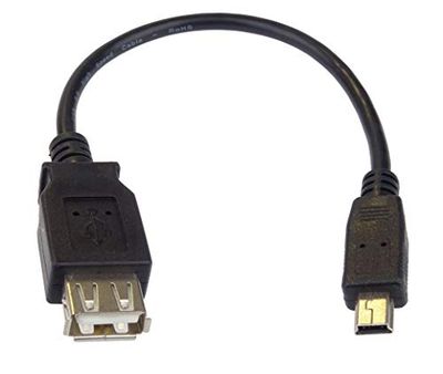 PremiumCord - Cavo adattatore USB A/femmina – Mini 5 Pin USB/spina 20 cm OTG