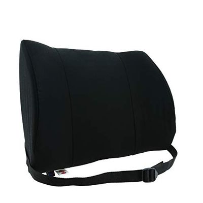 Sitback Support Lombaire, Noir, support du bas du dos, coussin dorsal avec attaches