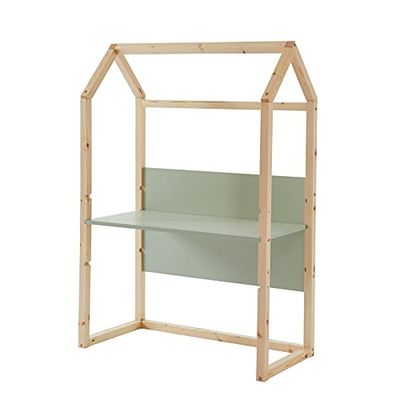 BAÏTA - Escritorio Infantil cabaña Tiny Verde y Pino