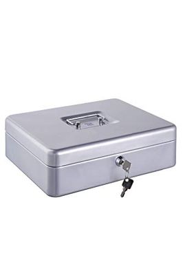Alco-Albert 843-36 Caja de caudales, 310 x 225 x 75 mm, plata