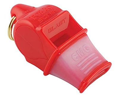 Fox 40 Sonik Blast CMG-fluitje met lanyard, rood, één maat, 9203-0108