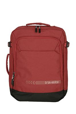 Travelite Unisex kick off backpack bagage - handbagage (1 stuk), rood, 35 Liter, Roll-top