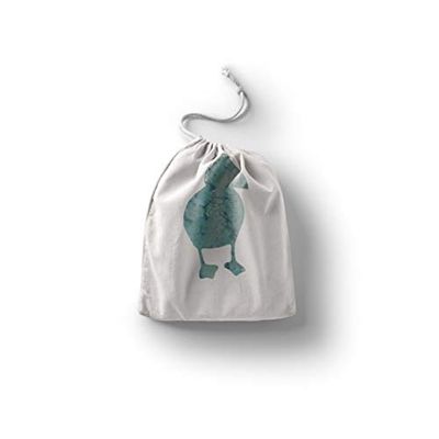 Bonamaison Printed Cotton Produce Bag with Drawstring, Reusable Grocery Bag, Biodegradable Eco-Friendly Bags, Travel Pouch, Sachet Bags, Shopping Bag, Eco Friendly, Foldable, Size: 20x30 Cm