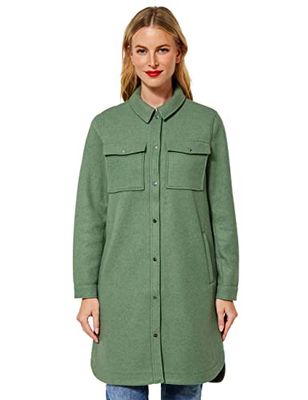 Street One Overgangsjas voor dames, Washed Olive Melange, 42