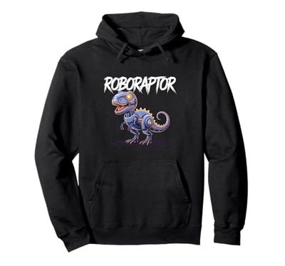 Robot Dinosaur T-Rex Robotic Engineer Dino Funny Robotics Pullover Hoodie