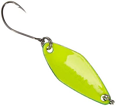 Spoon Tremo 2,9 cm – Trucha Intermitente para Ultra Light para la Pesca de truchas, Trucha Cebo para Pesca Lanzado, lanzado Cebo, Intermitente, grün-Schwarz/Gelb, 0.9g