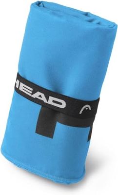 HEAD Active - Serviette de Bain Polyvalente avec Elastique, Serviette Microfibre Extra Absorbante Légère à Séchage Rapide Idéal comme Serviette Sport, Serviettes de Bain peu Encombrantes pour Voyage