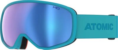 ATOMIC REVENT HD Skibril - Teal Blue - Skibril met contrasterende kleuren - Hoogwaardige gespiegelde snowboardbril - Bril met Live Fit frame - Skibril met dubbele lens