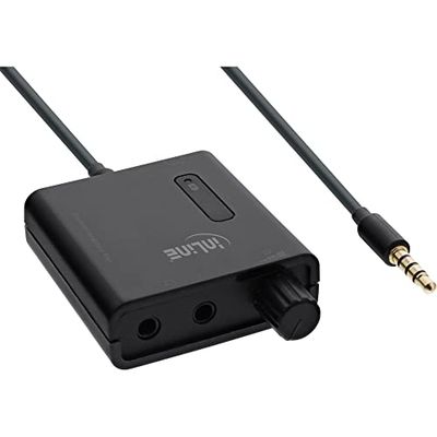 InLine portátil Auriculares estéreo-Amplificador - con Bass-Boost - 3,5 mm Jack - 1 x EN - 2 x Salida, 33057 I