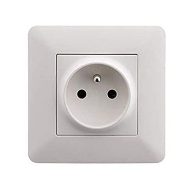 Artezo Prise 2P+T 16A simple Blanc, Paquet de 4