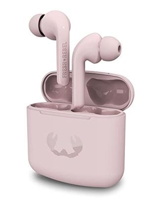 Fresh 'n Rebel True Wireless oordopjes met 24 uur speeltijd, touch-bediening en spraakassistent (Twins 1 tip, Smokey Pink)