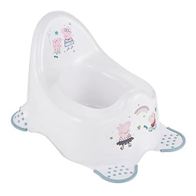 keeeper Orinal infantil Peppa Pig, De 18 meses a 3 años aprox, Antideslizante, Adam, Blanco Nordic