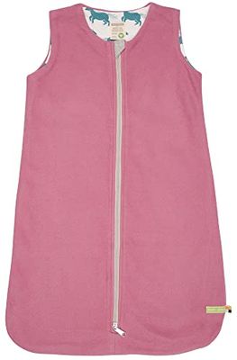 loud + proud Babymeisjes fleece, GOTS-gecertificeerde slaapzak, grape, 74/80 cm