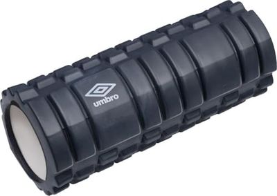 Umbro Rullo fasciale – Rullo massaggiante – Sport e fitness – Allevia i muscoli – Nero – 14 x 33 cm