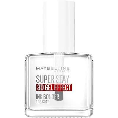 Maybelline New York Super Stay Ink Bonder 3D Gel Effect Top Coat, Long-Lasting, Extreme Shine, Up to 14-Day Wear, 12ml