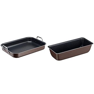 Tefal Success Plat à Four Professionnel Anses Aluminium J1605902 & Perfectbake Moule A Cake 28cm Aluminium 100% Recyclé J5547302