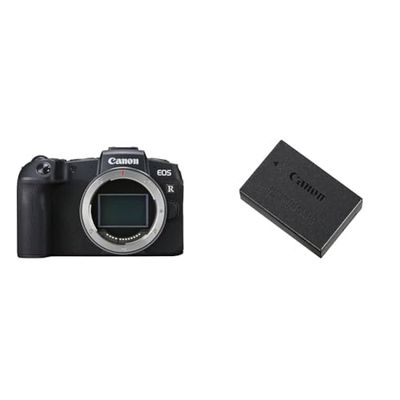 Canon EOS RP full frame mirrorless body (26,2 Mp, fino a 5fps, DIGIC 8, video 4K UHD, schermo orientabile, Dual Pixel CMOS AF) & LP-E17 Batteria Ricaricabile Nero/Antracite
