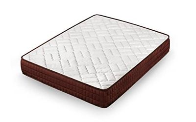 Cama express Colchón Viscosoft Ergos | Adaptable, Independencia de lechos, Viscoelástico, Blanco y Marrón, Medidas: 140 x 190 x 18 cm