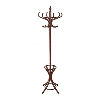 DRW Porte-manteau Thonet couleur noyer couleur acajou ø53 x 186 cm