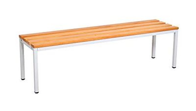 furni24 Banco para vestuarios (Ancho x Alto x Profundidad): 100 x 42 x 40 cm, Banco para vestuarios, Banco de Ropa, Banco Deportivo, Banco con Madera auténtica para Gimnasio