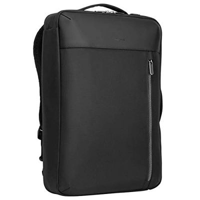 Targus Urban TBB595GL, zaino convertibile progettato per viaggiatori d'affari e scuola, adatto per computer portatili/notebook fino a 15,6 pollici, nero