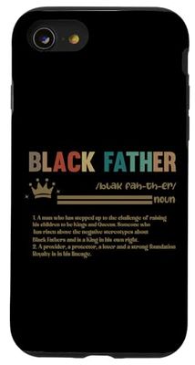 Black Father Definition King Protector Proveedor Carcasa para iPhone SE (2020) / 7 / 8