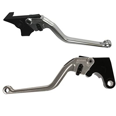 ACCOSSATO Paire de leviers gris pour Yamaha Fz6 Fazer de 2004 à 2010 (CC 600)