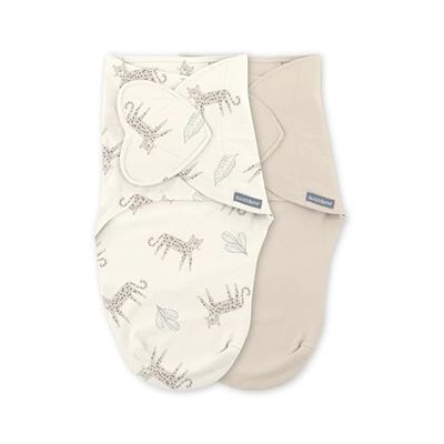 Ingenuity SwaddleMe Monogram Collection Swaddle, maat 0-3 maanden, 7-15 lbs, 2pk, 0,5 TOG - Born Free