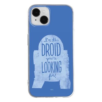 ERT GROUP mobiltelefonfodral för Apple Iphone 14 originalt och officiellt licensierat Star Wars mönster R2D2 006 optimalt anpassad till formen på mobiltelefonen, fodral tillverkad av TPU-plast