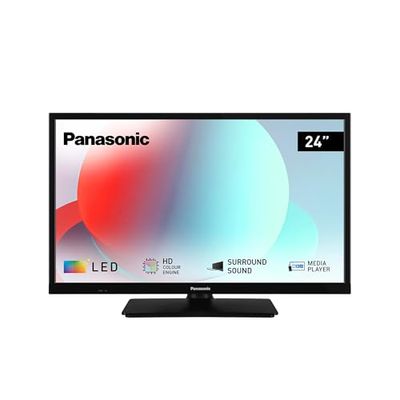 Panasonic TS-24N30AEZ, Serie N30 24 pollici HD LED TV, 2024, Lettore Multimediale USB, Alto Contrasto, Triplo Sintonizzatore HD, HDMI, Opzione Montaggio a Parete, Per Un'Esperienza Visiva Ottimale