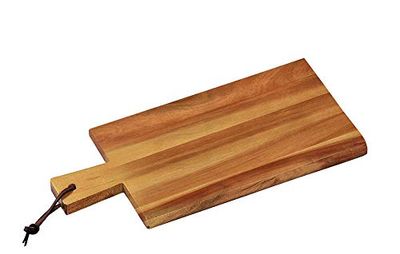 KESPER 28192-Tábua de cortar (45 x 22 x 1,5 cm), castanho, azácia, 45 x 22 x 1,5 cm