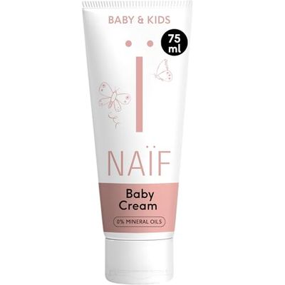 Naïf Crème de Soin Nourrissante- Pour Bébé & Enfant- Ingrédients Naturels- Sans Microplastiques- 75 ml