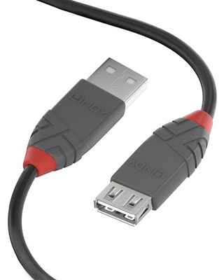 LINDY 36700 Rallonge USB 2.0 type A 0.2 M noir