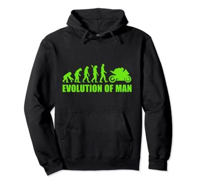 Cool Motorcycle Racing Superbike Motorcyclist Evolution Pullover Hoodie